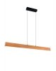 Lampa wisząca LED prostokątna drewniana klasyczna nowoczesna ściemnialna EDGEWOOD 359719130 Trio 